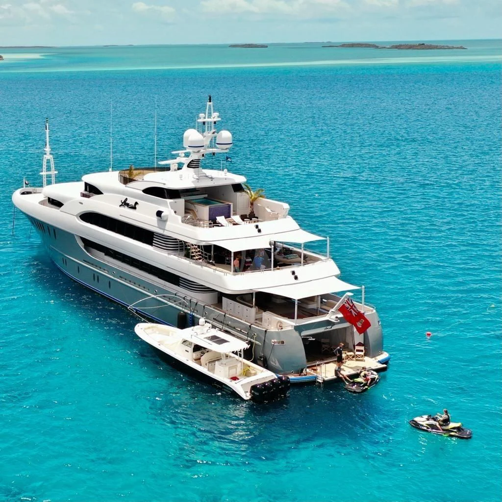 a boat in the water aboard LADY BETH Yacht for Sale
