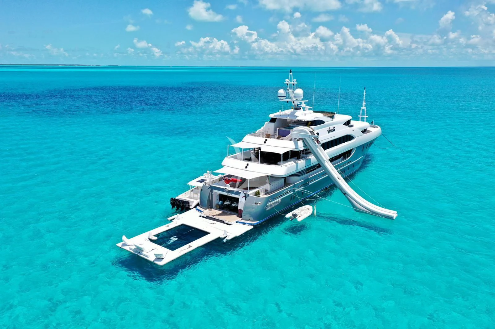 a boat in the water aboard LADY BETH Yacht for Sale