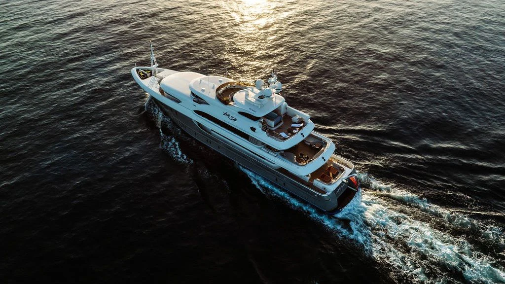 a boat in the water aboard LADY BETH Yacht for Sale