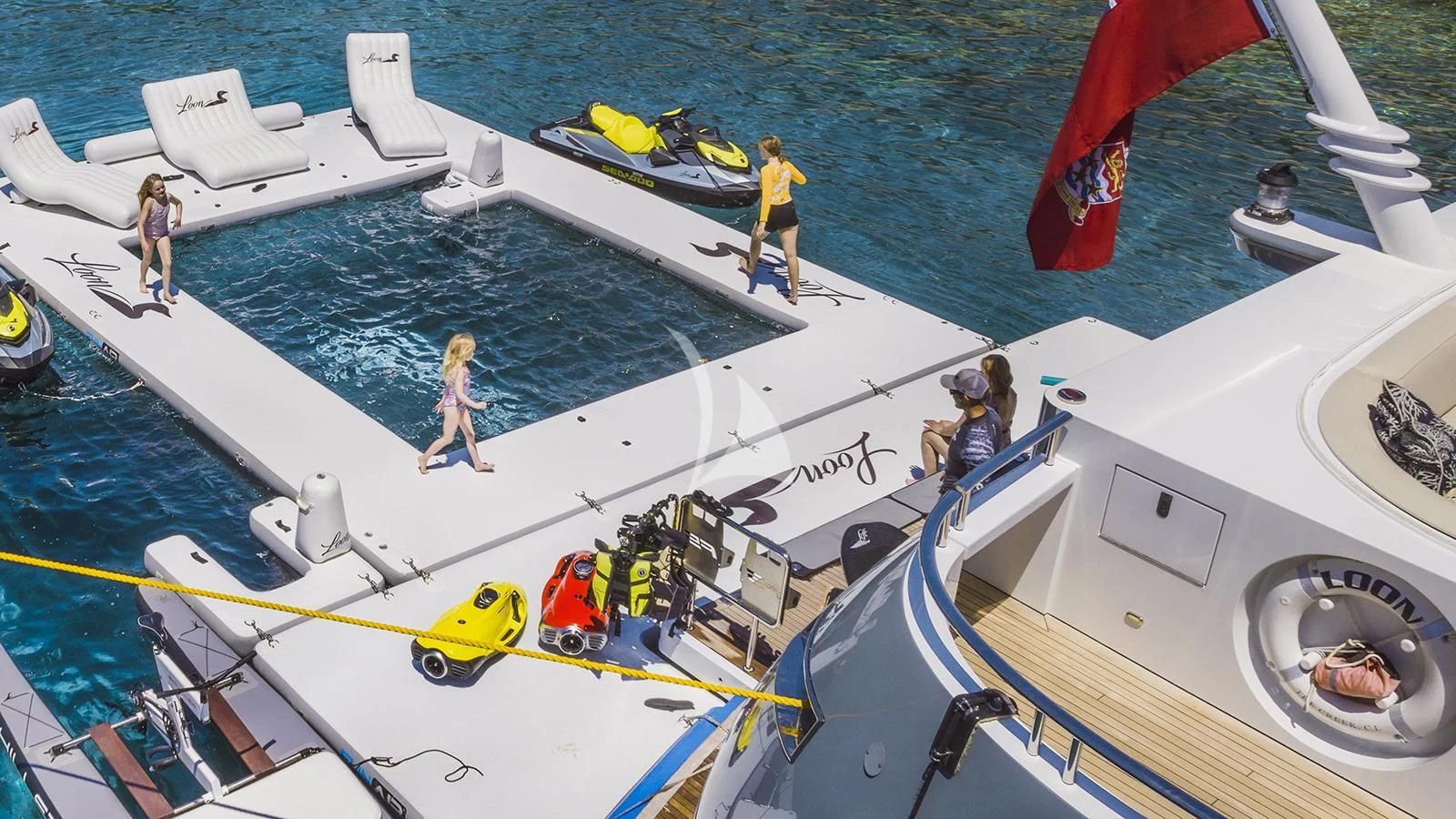 people on a boat aboard LADY BETH Yacht for Sale