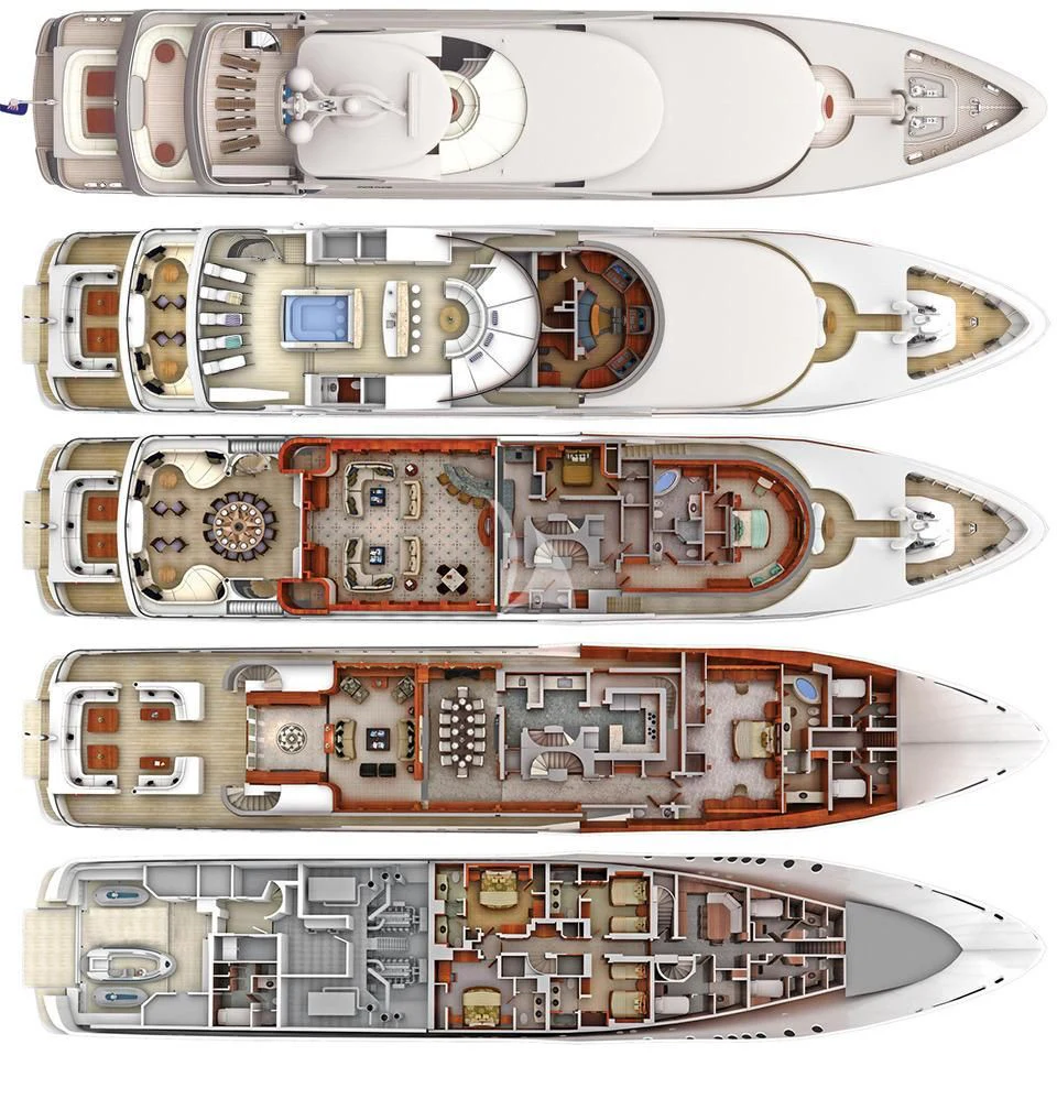diagram aboard LADY BETH Yacht for Sale