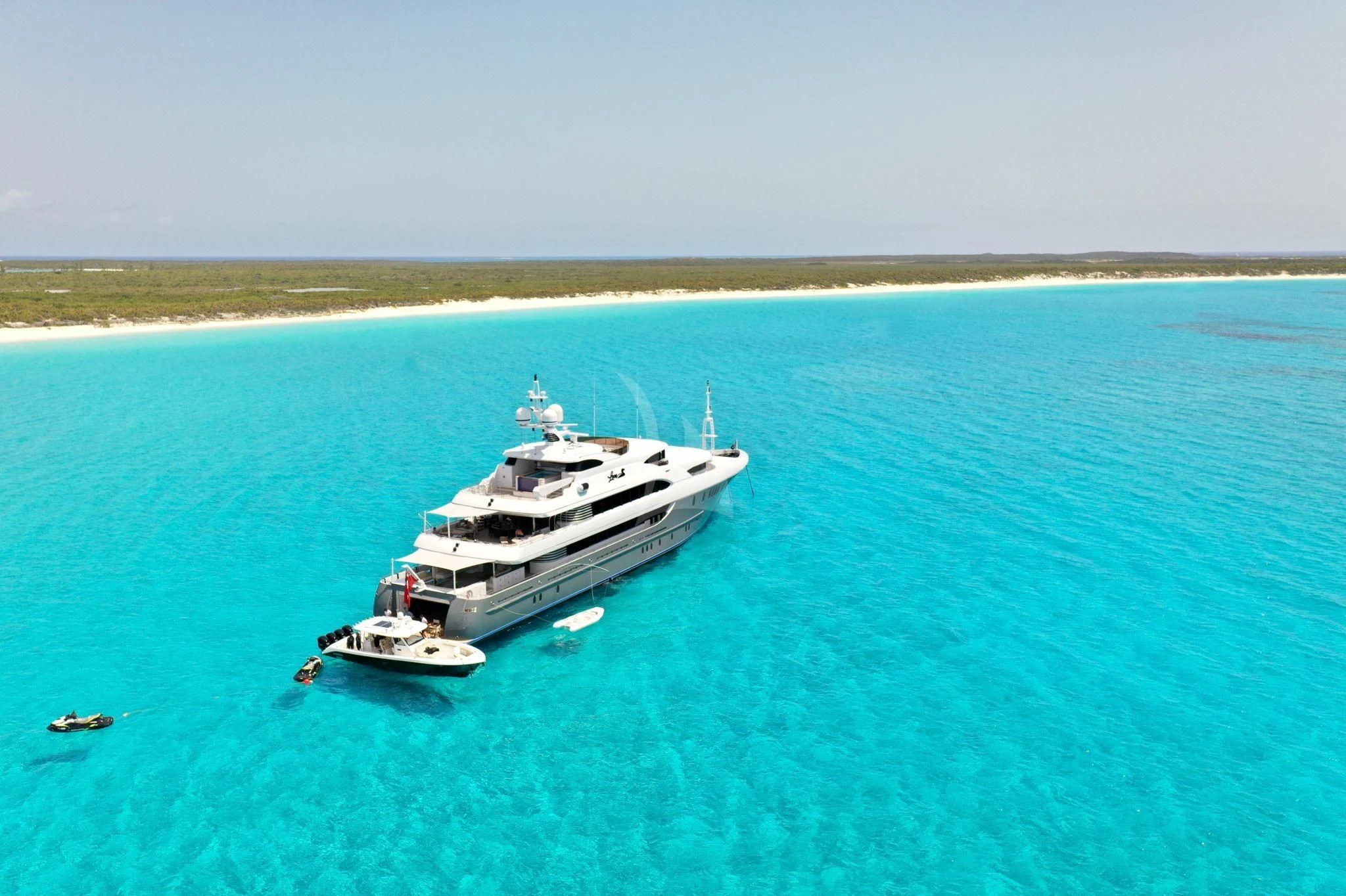 a boat in the water aboard LADY BETH Yacht for Sale