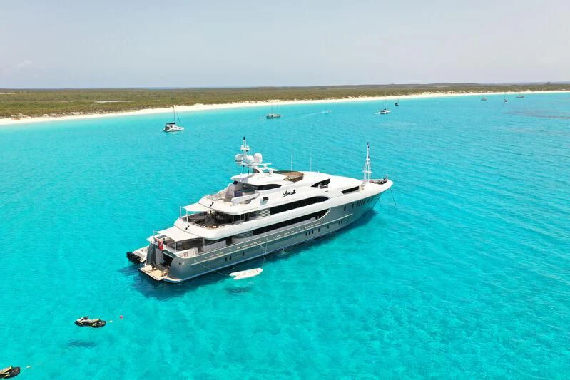 a ship in the water aboard LADY BETH Yacht for Sale