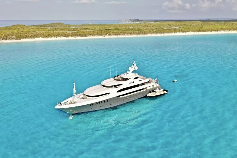 a boat in the water aboard LADY BETH Yacht for Sale