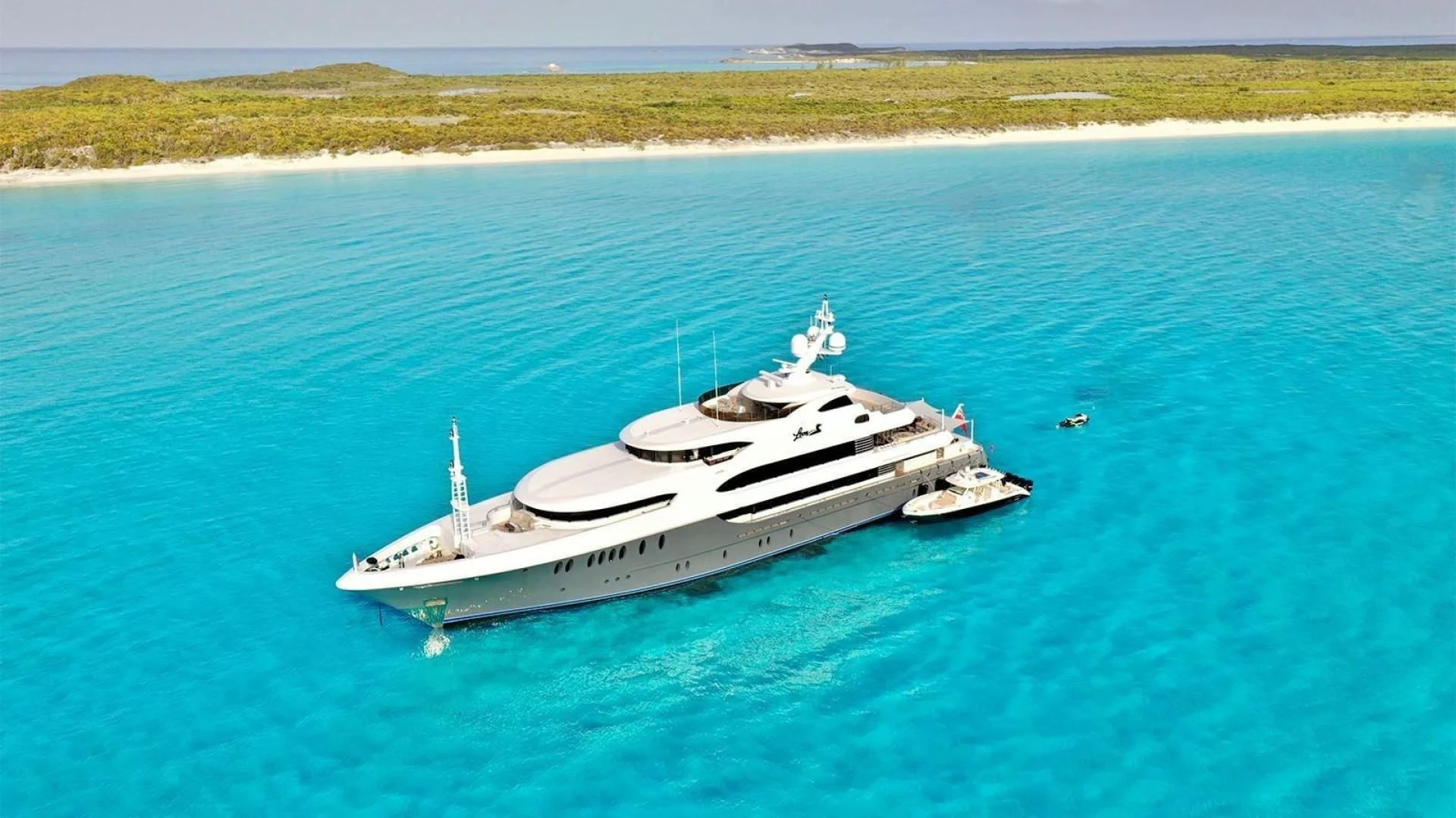 a boat in the water aboard LADY BETH Yacht for Sale