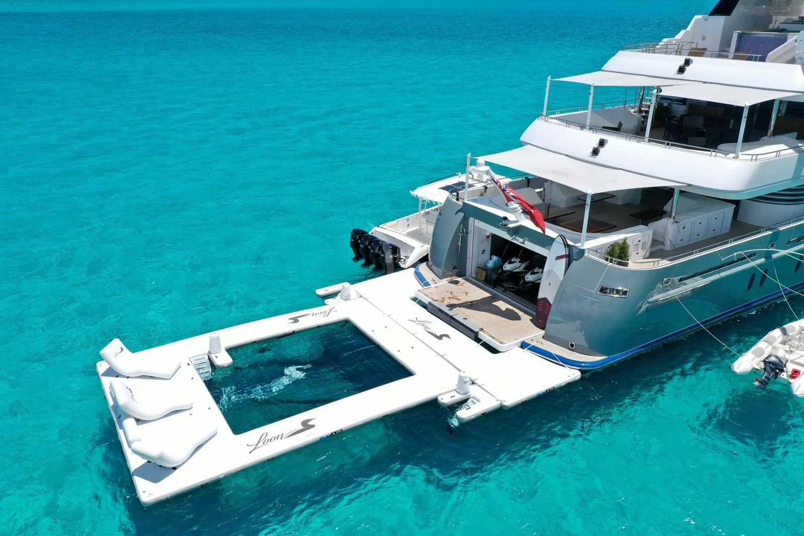 a boat in the water aboard LADY BETH Yacht for Sale