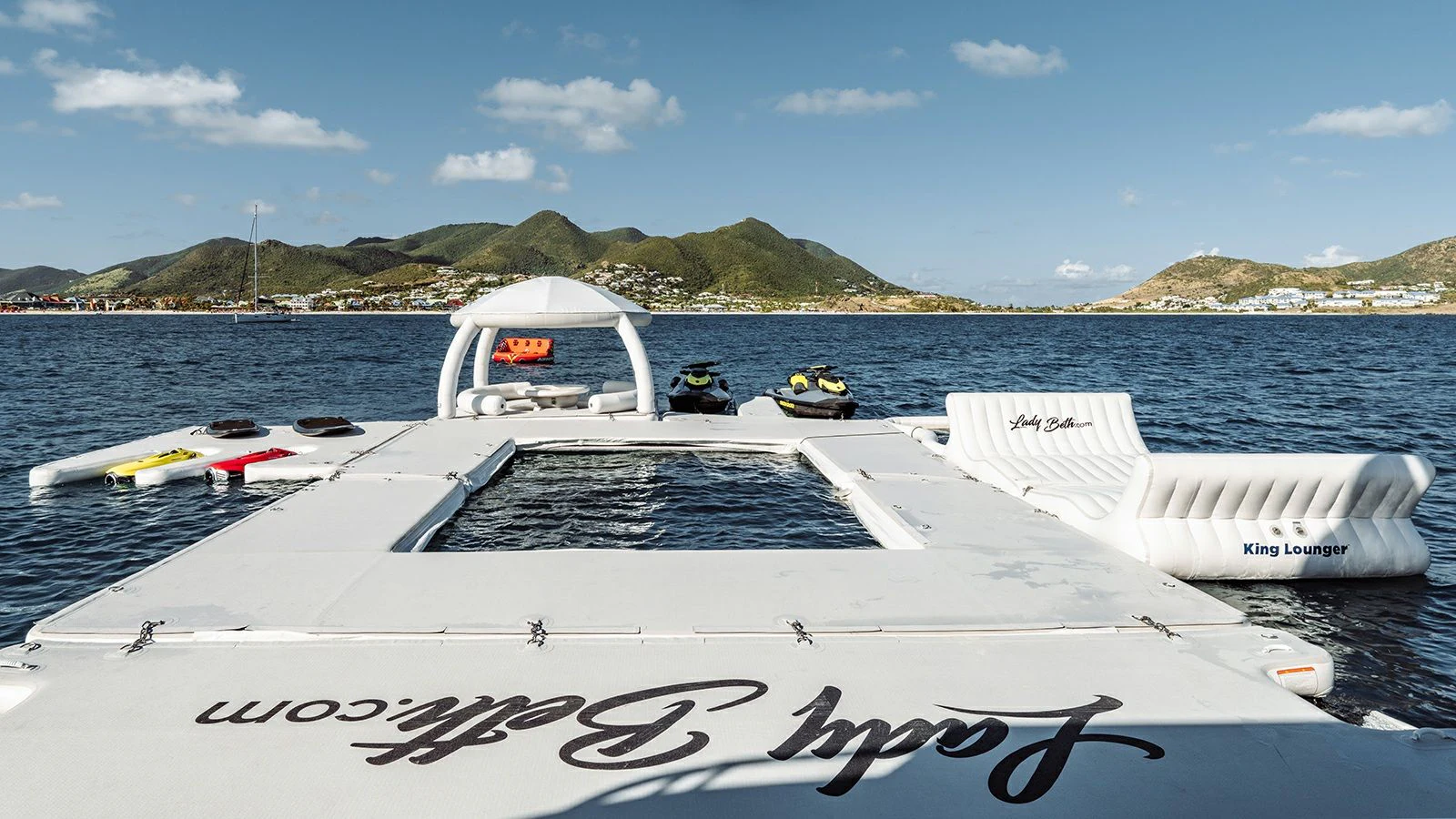 a boat on the water aboard LADY BETH Yacht for Sale