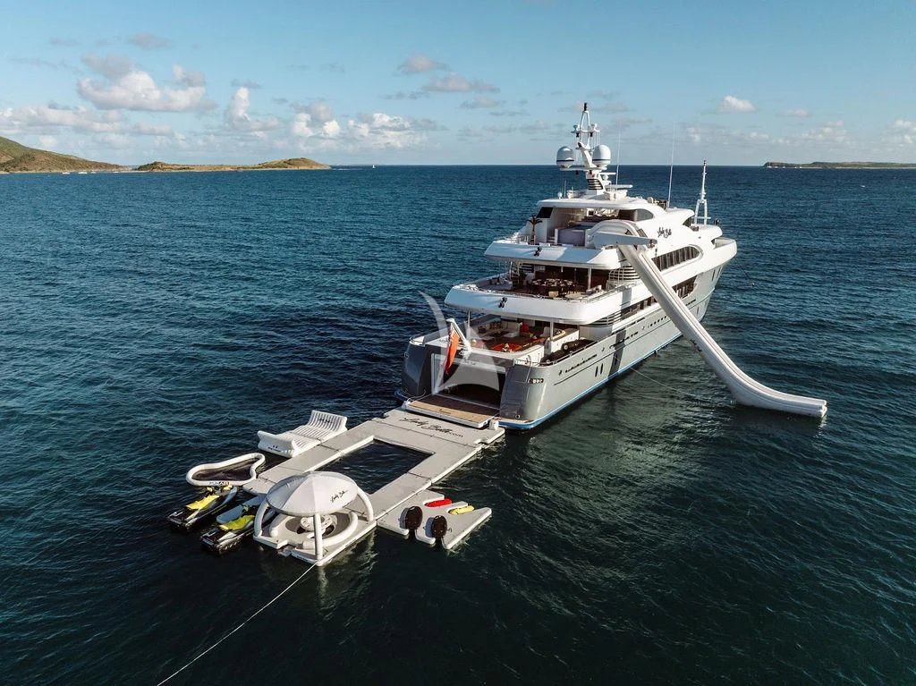 a boat on the water aboard LADY BETH Yacht for Sale