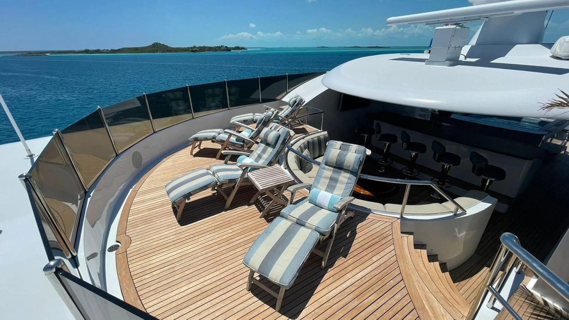 a boat on the water aboard LADY BETH Yacht for Sale