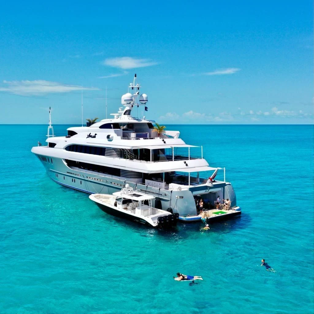 a boat in the water aboard LADY BETH Yacht for Sale
