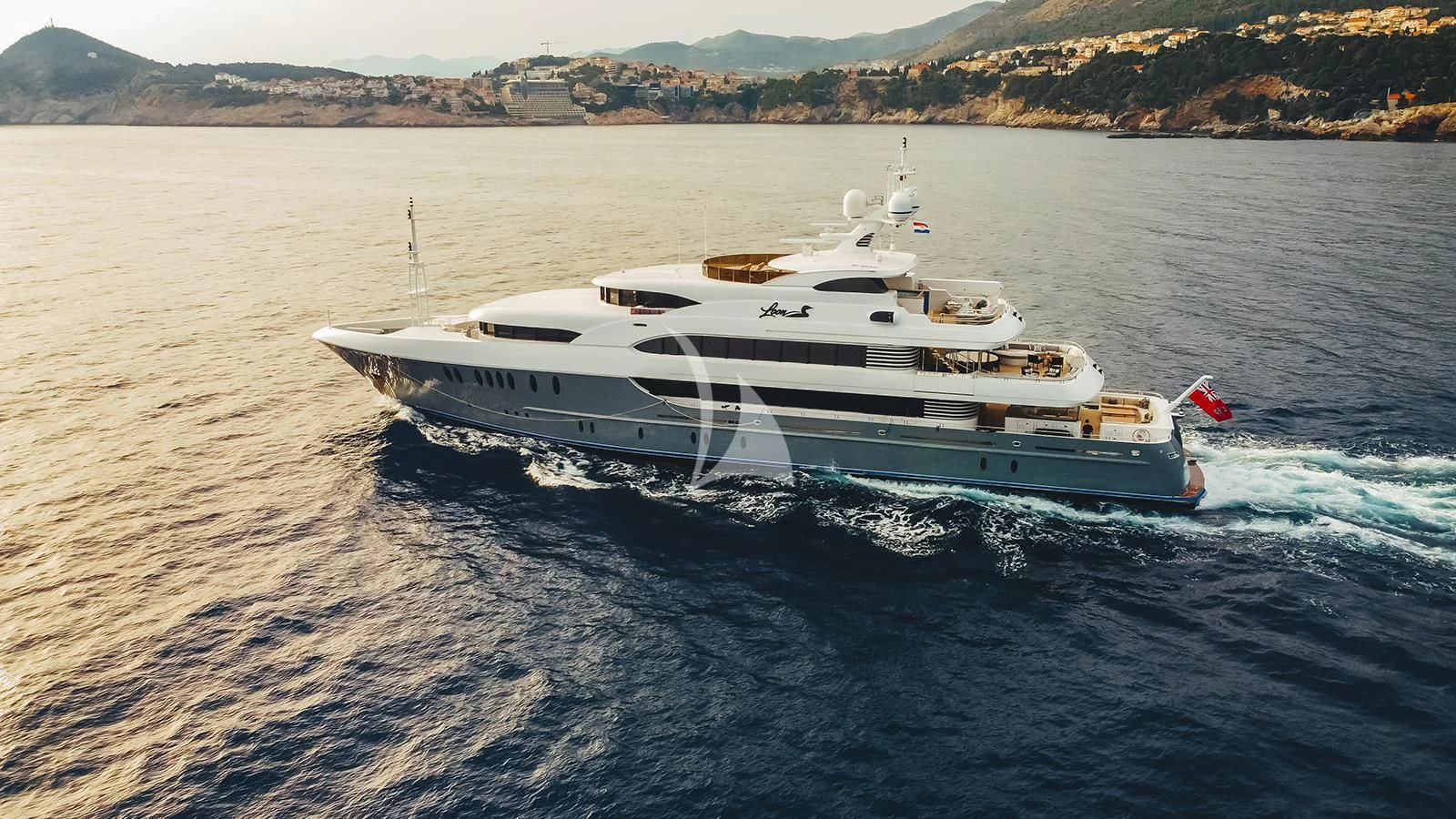 a boat on the water aboard LADY BETH Yacht for Sale