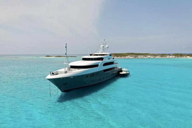 a boat in the water aboard LADY BETH Yacht for Sale