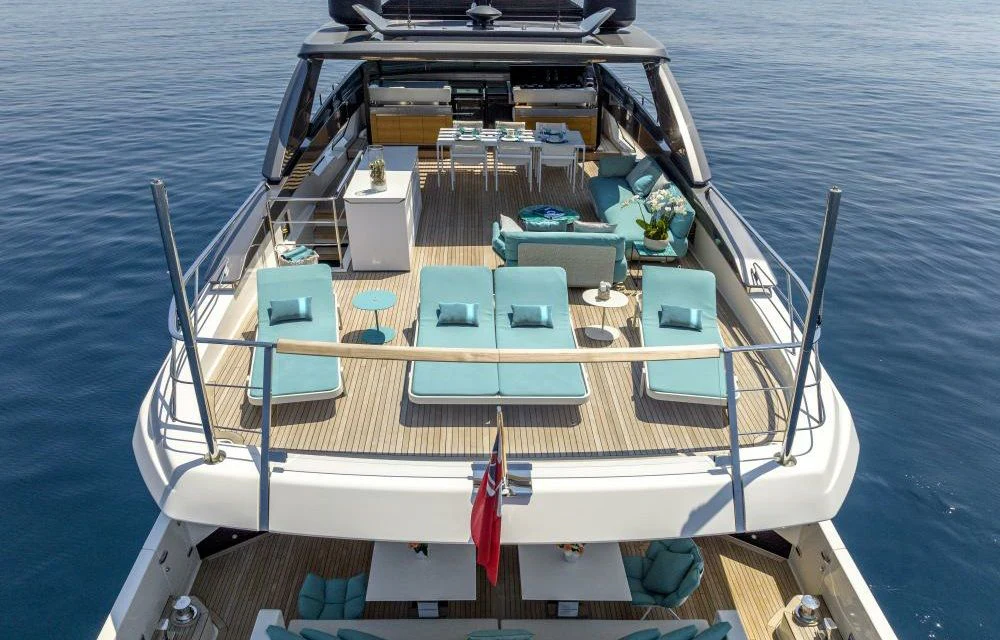 a boat on the water aboard DILARA Yacht for Sale