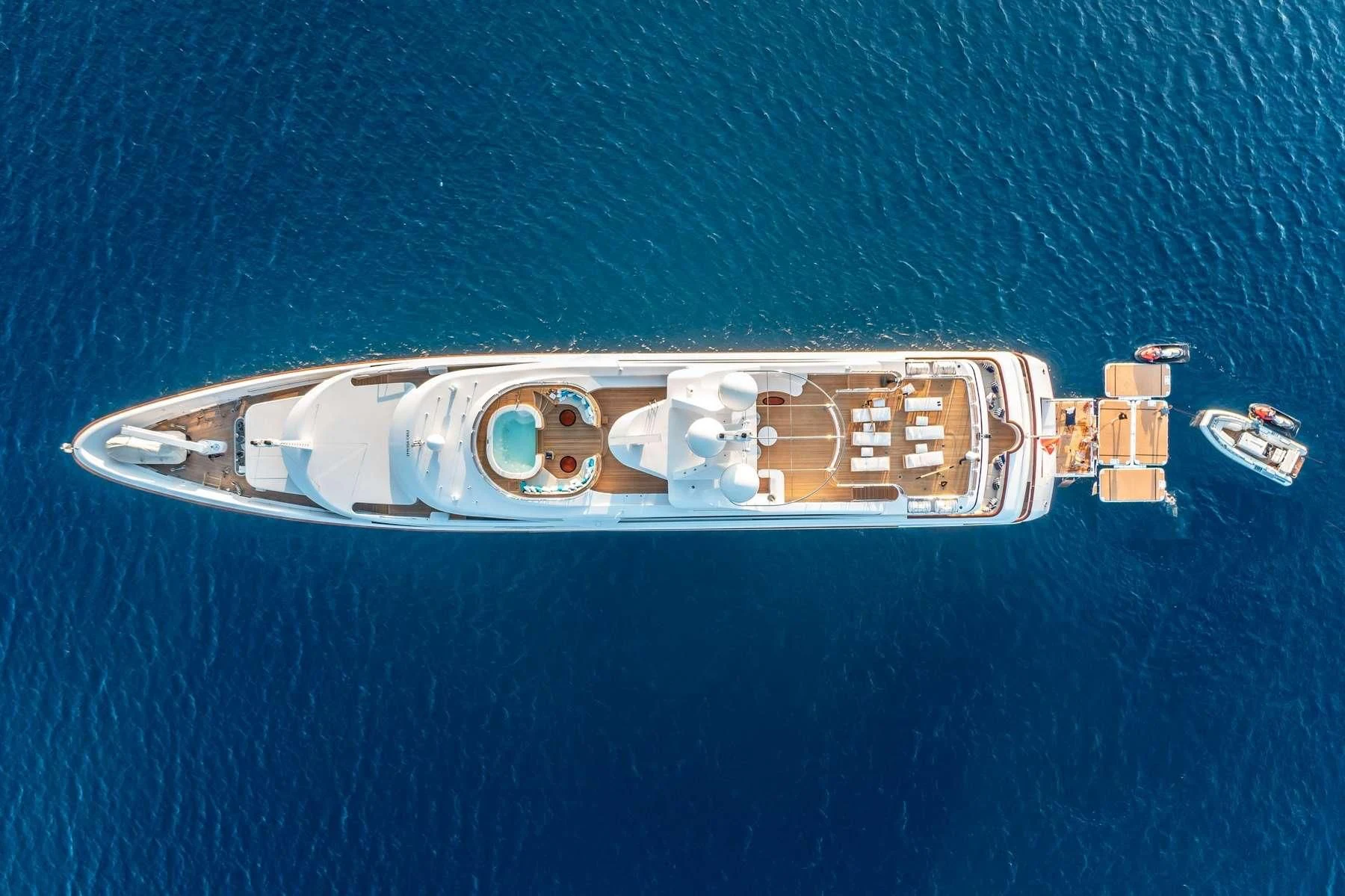 a close-up of a model of a ship aboard DILARA Yacht for Sale