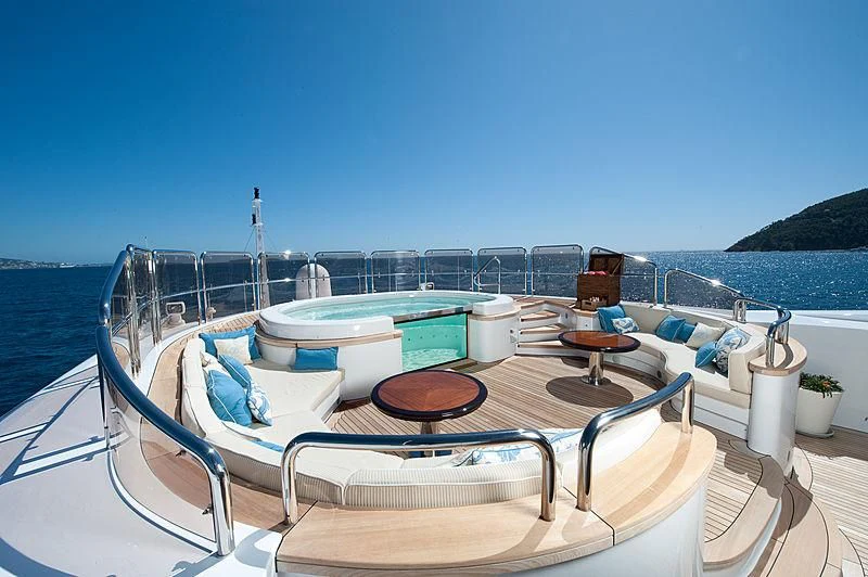 a boat on the water aboard DILARA Yacht for Sale