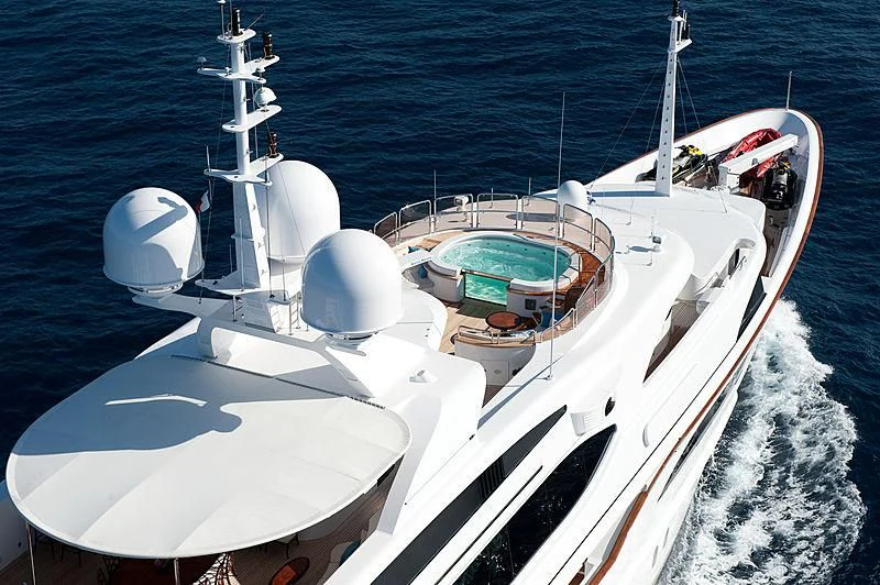 a boat on the water aboard DILARA Yacht for Sale