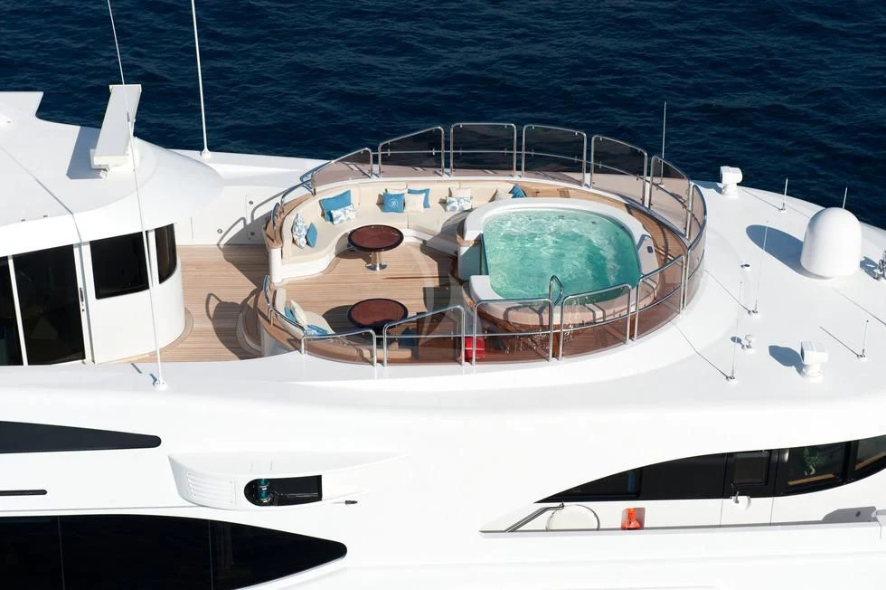 a close-up of a boat aboard DILARA Yacht for Sale