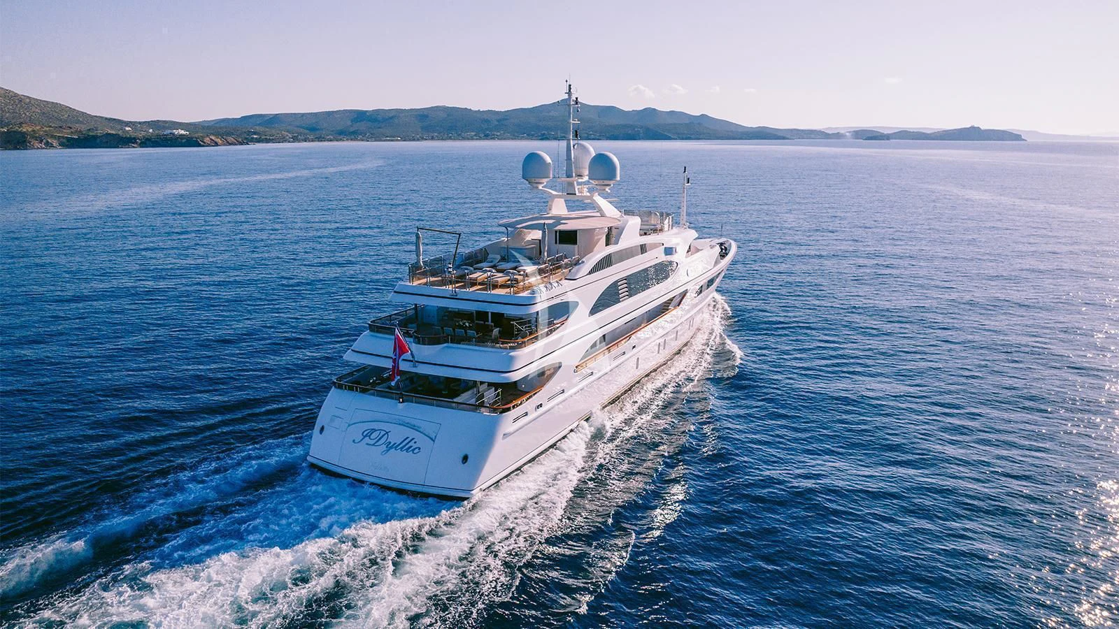 a boat on the water aboard DILARA Yacht for Sale