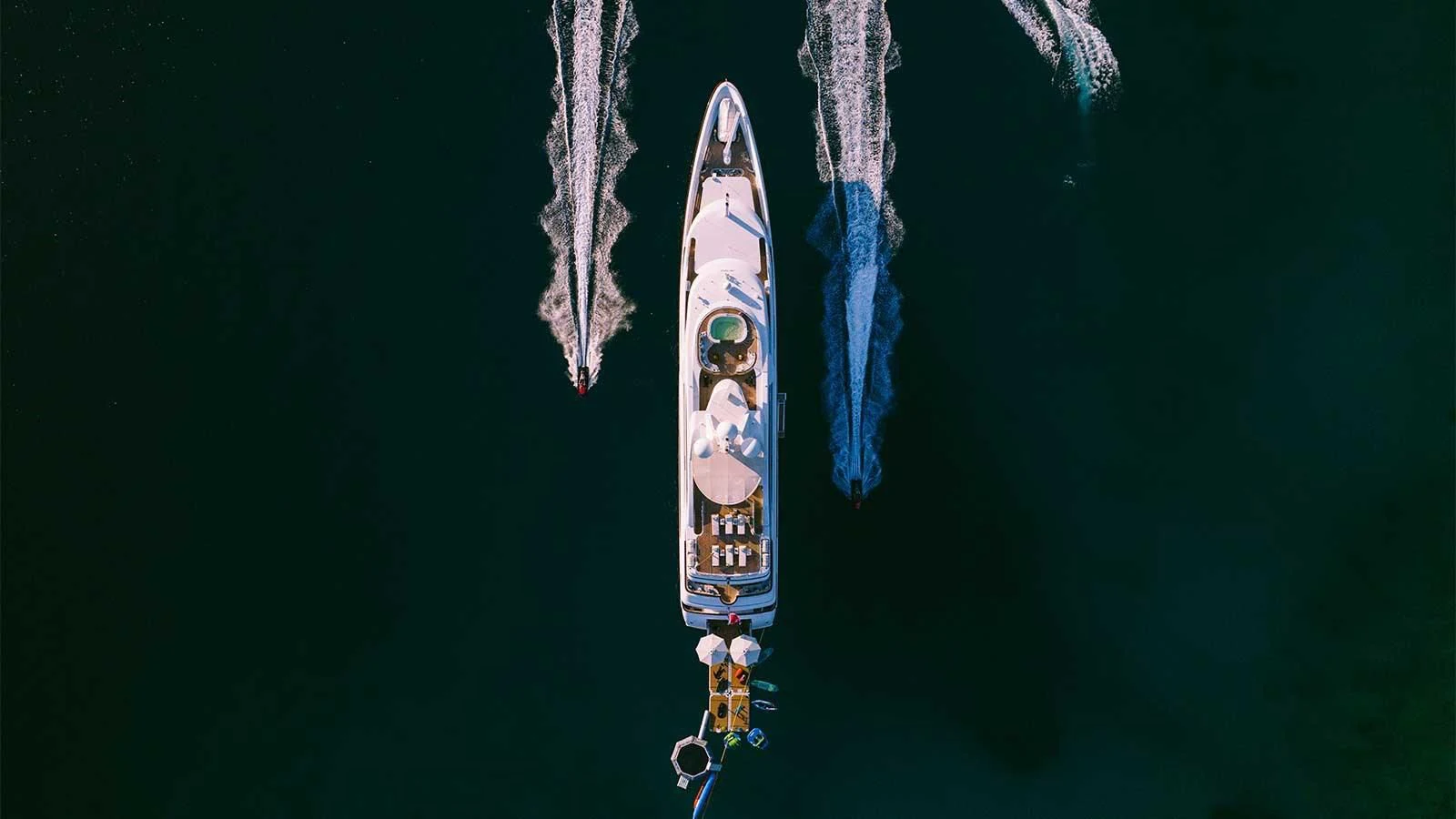 a rocket launching from the ground aboard DILARA Yacht for Sale