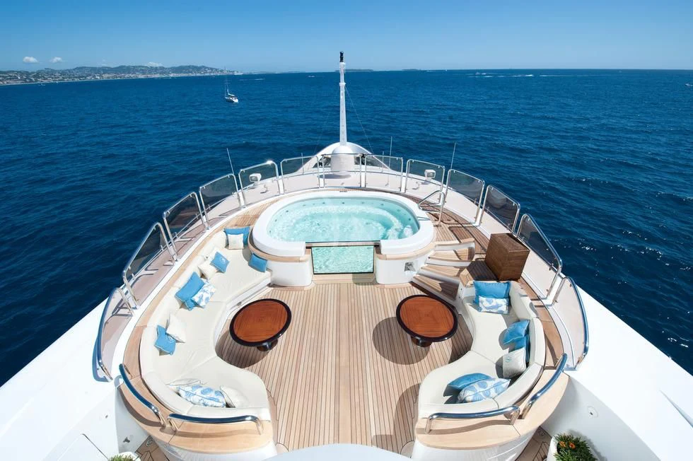 a boat on the water aboard DILARA Yacht for Sale