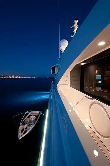 a boat on the water aboard DILARA Yacht for Sale