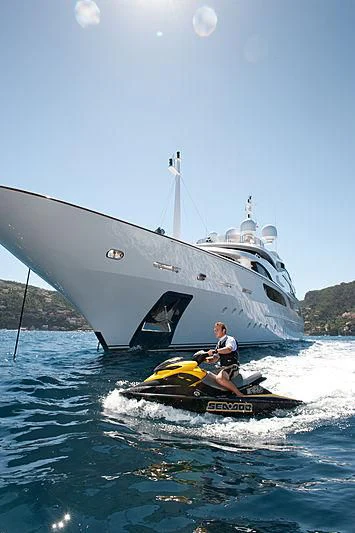 a person on a boat aboard DILARA Yacht for Sale