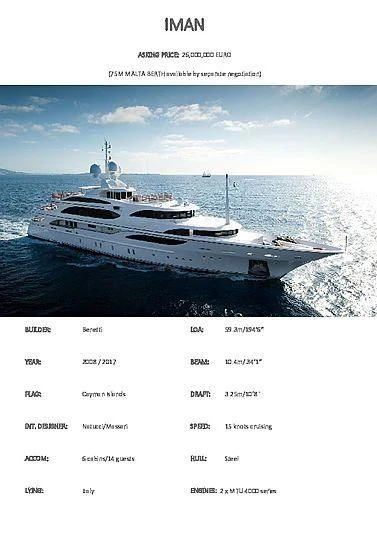 a ship on the water aboard DILARA Yacht for Sale