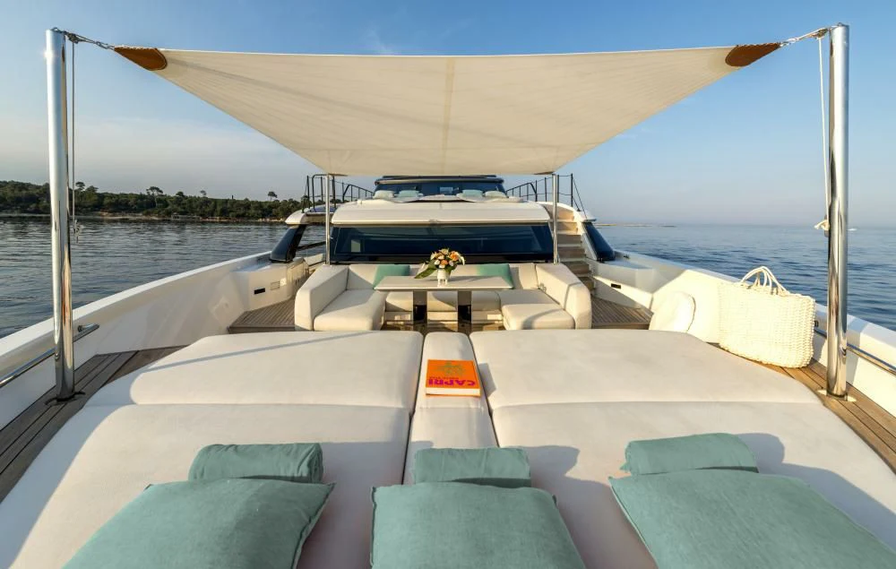 a boat on the water aboard DILARA Yacht for Sale
