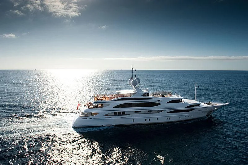 a boat on the water aboard DILARA Yacht for Sale