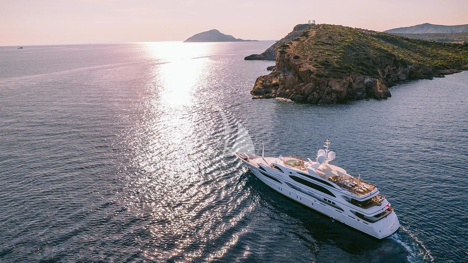 a boat on the water aboard DILARA Yacht for Sale
