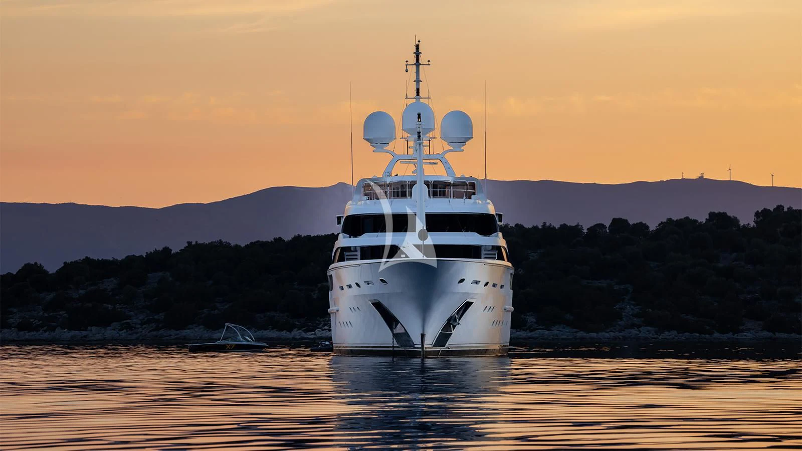 a boat on the water aboard DILARA Yacht for Sale