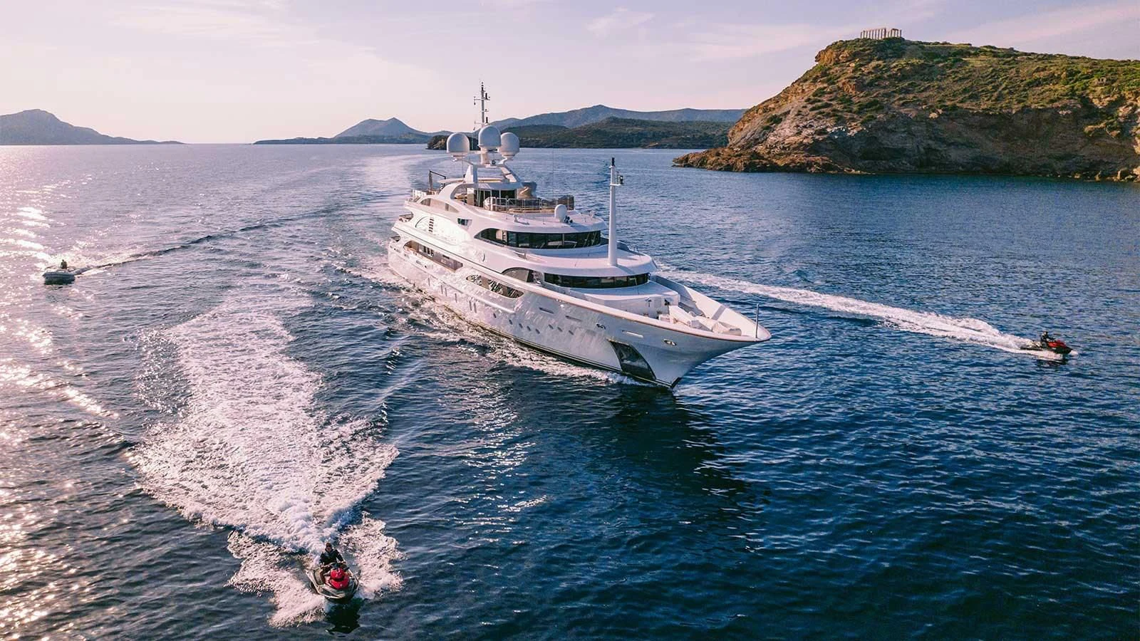 a boat on the water aboard DILARA Yacht for Sale