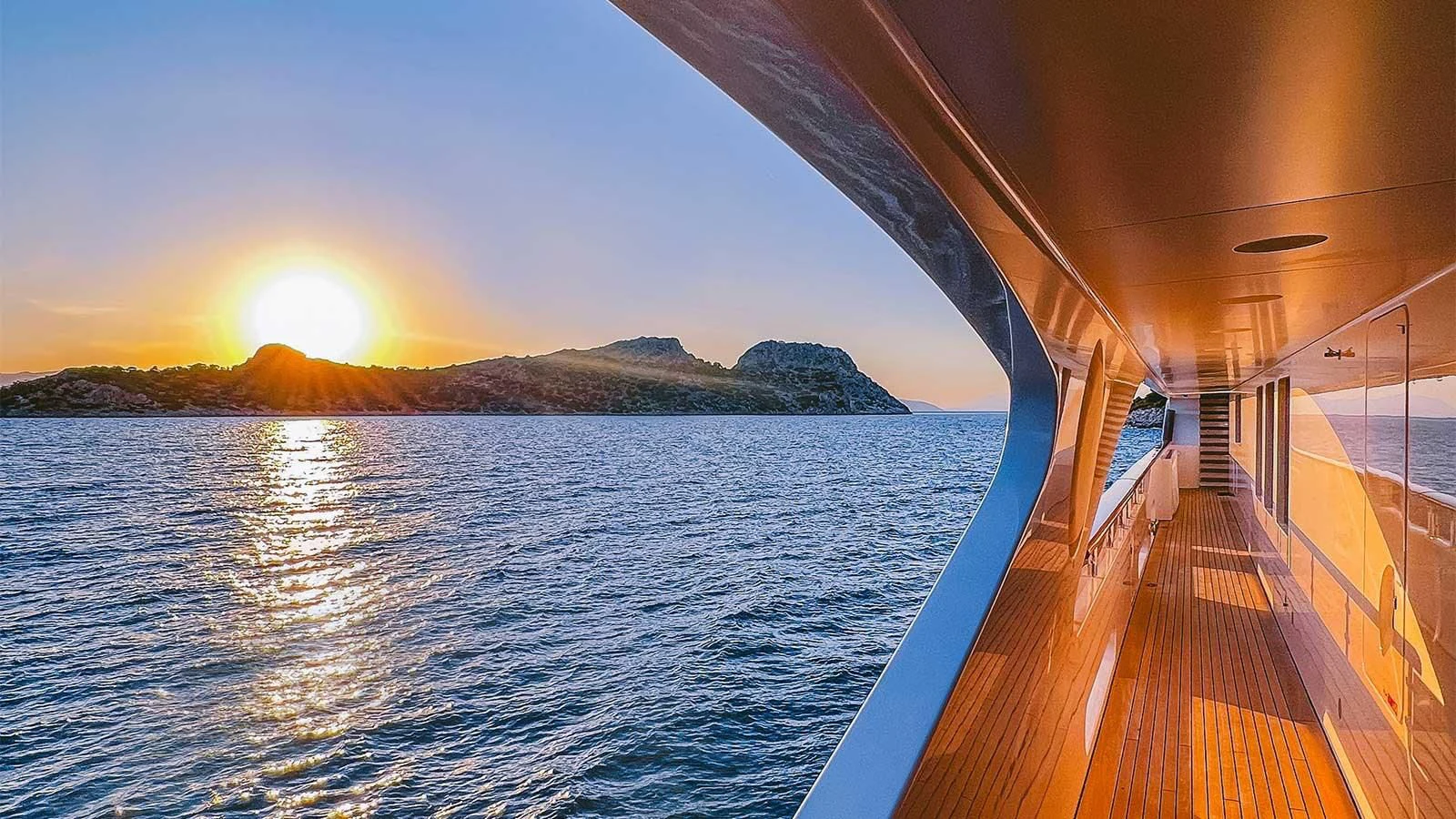 a boat on the water aboard DILARA Yacht for Sale