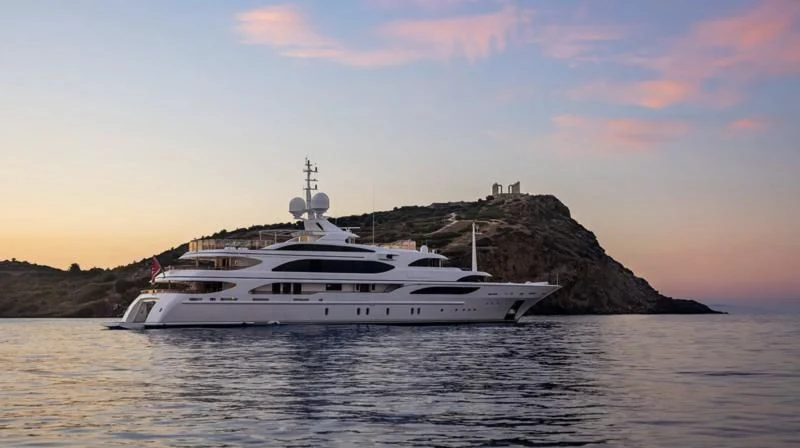 a boat on the water aboard DILARA Yacht for Sale