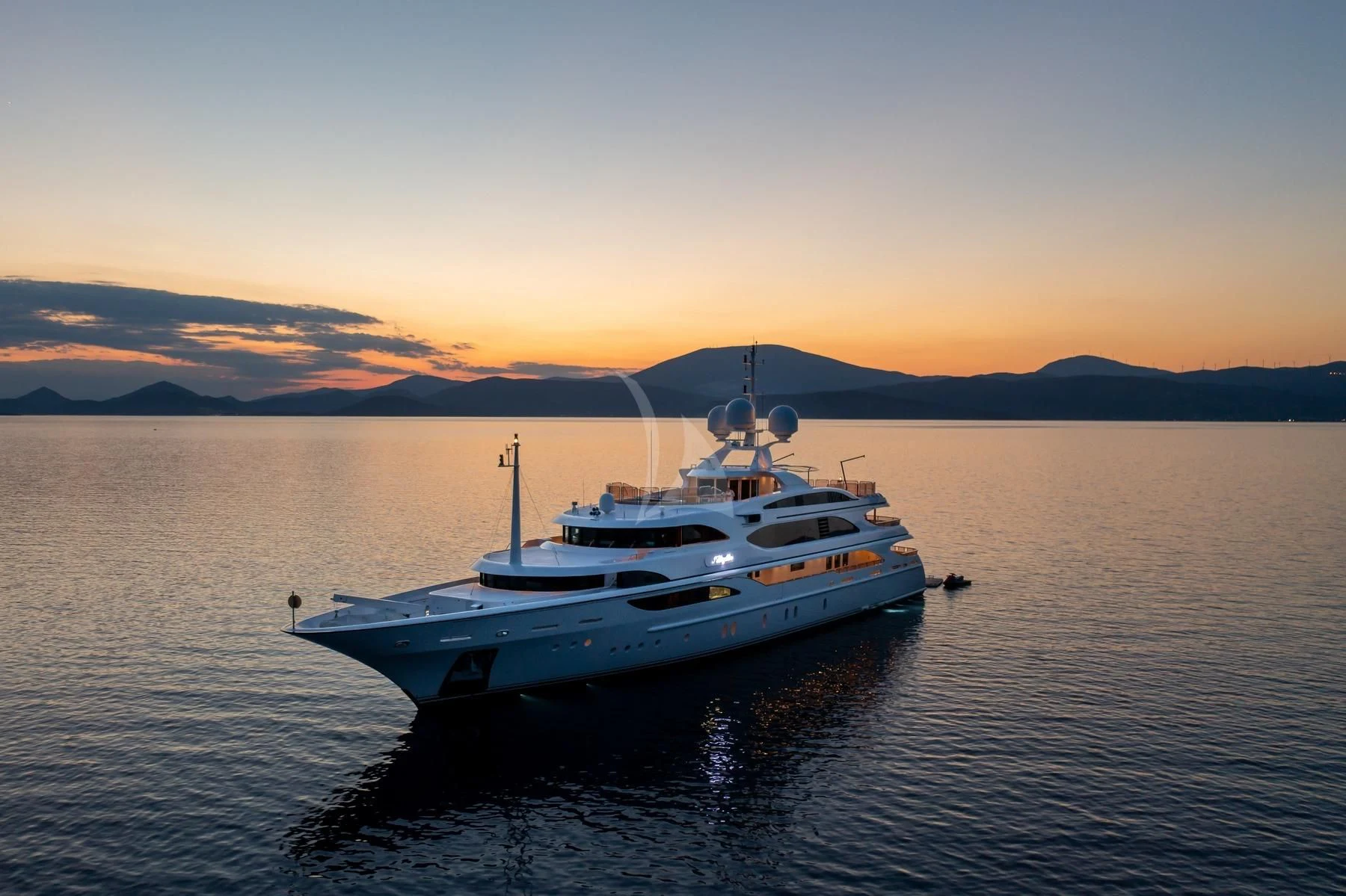 a boat in the water aboard DILARA Yacht for Sale