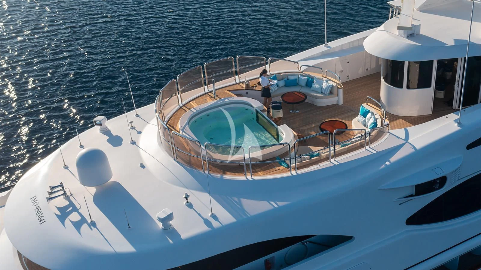 a boat on the water aboard DILARA Yacht for Sale