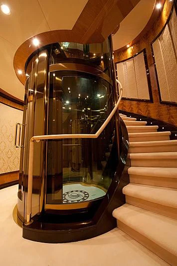 a large glass ball aboard DILARA Yacht for Sale