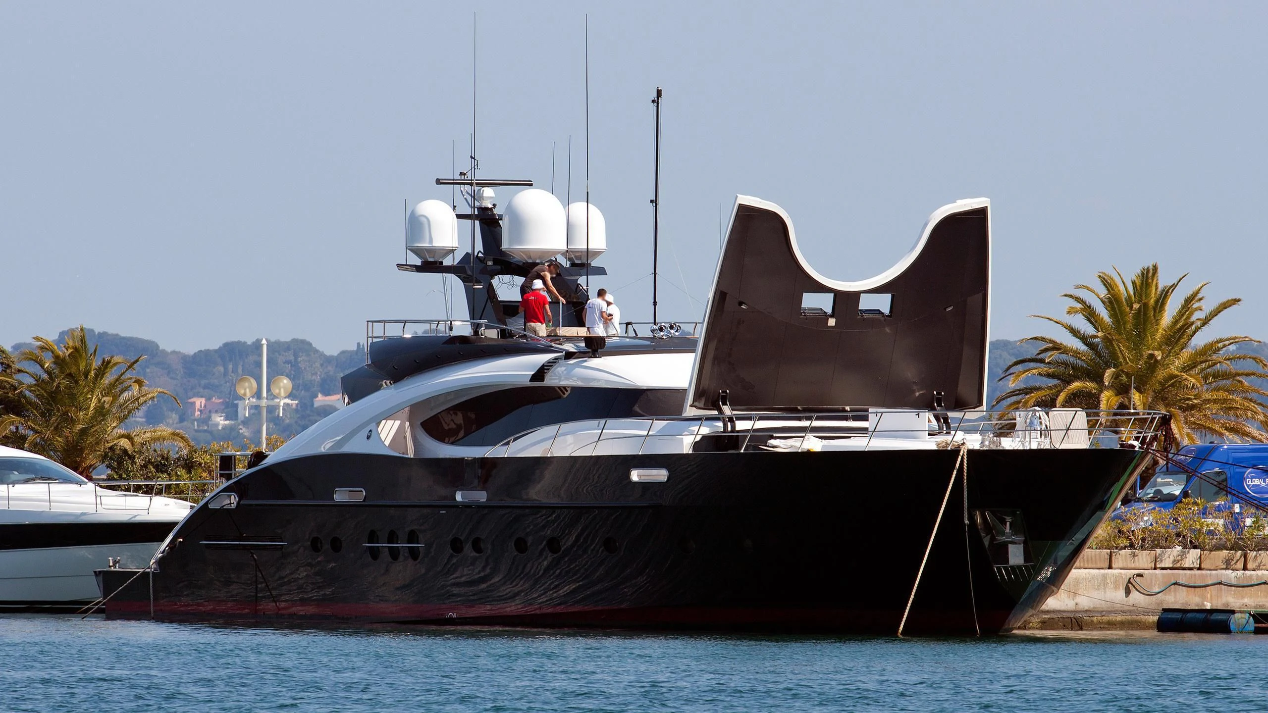 a boat on the water aboard DOMINO Yacht for Sale