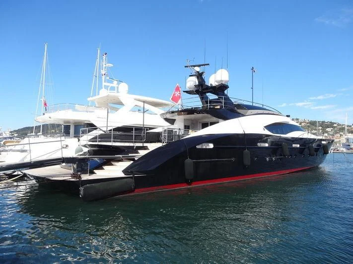 a boat on the water aboard DOMINO Yacht for Sale