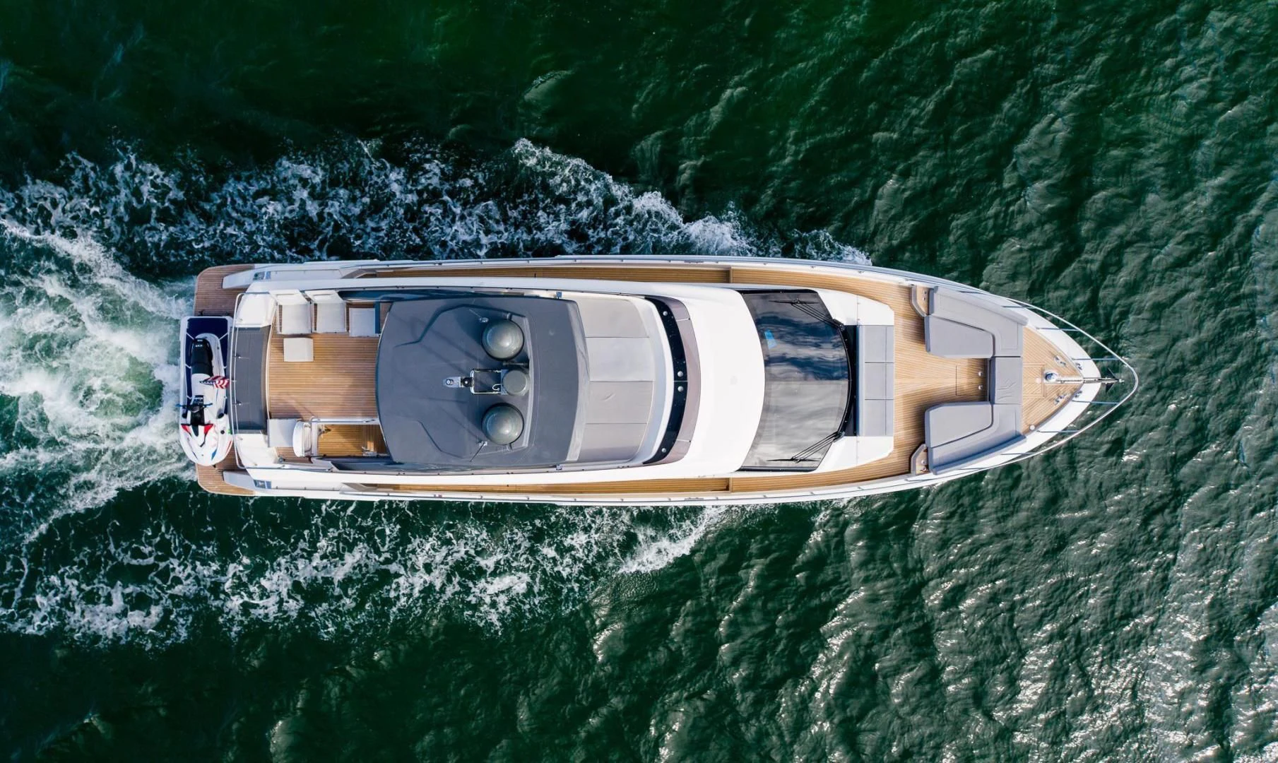 a space ship in the water aboard LEGEND Yacht for Sale