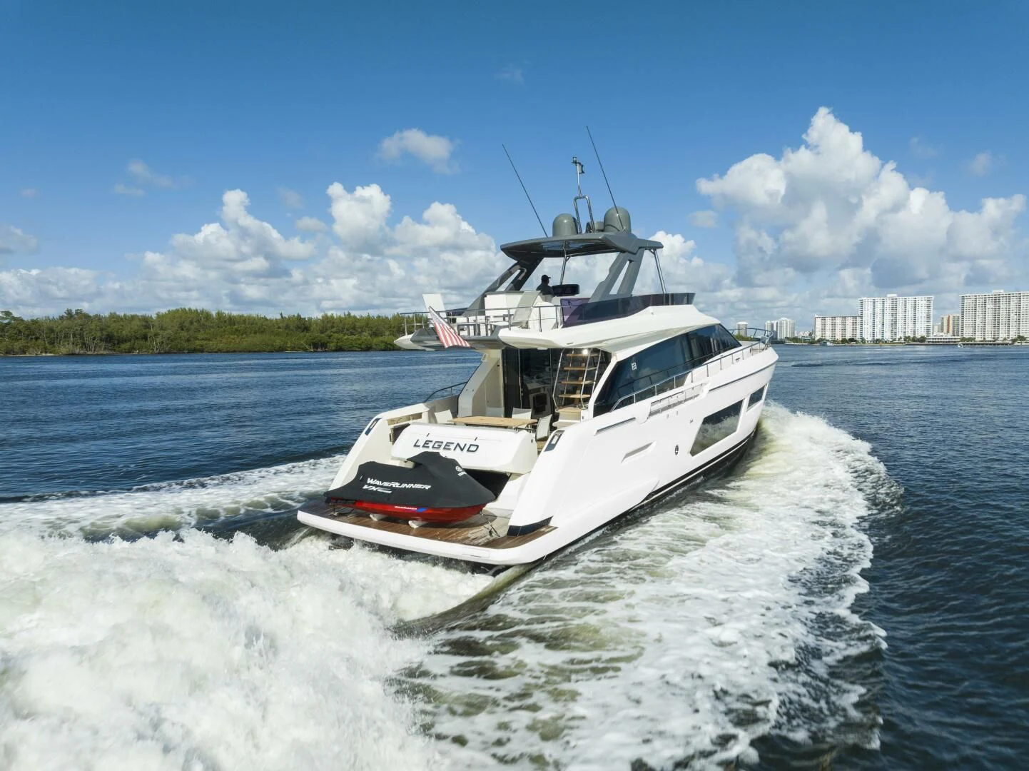 a boat on the water aboard LEGEND Yacht for Sale