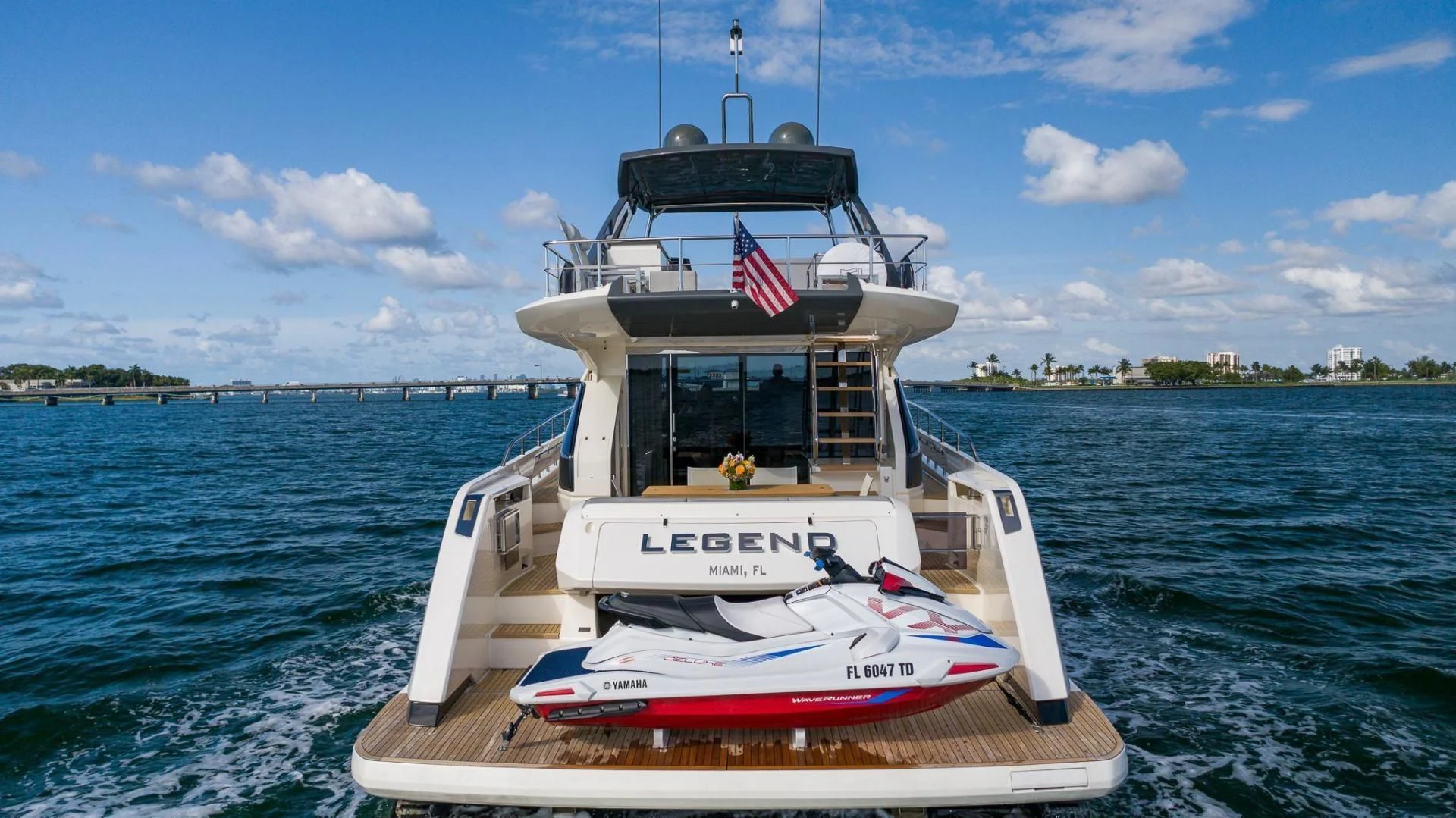 a boat on the water aboard LEGEND Yacht for Sale