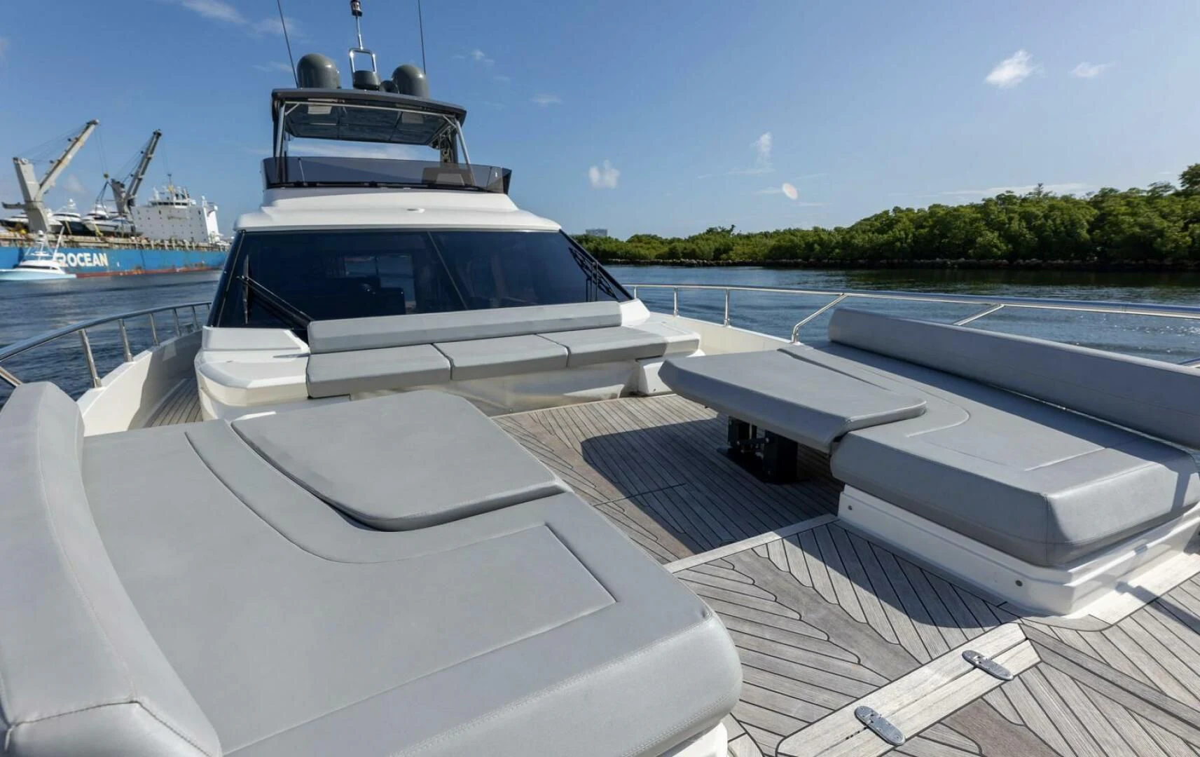 a boat on a dock aboard LEGEND Yacht for Sale
