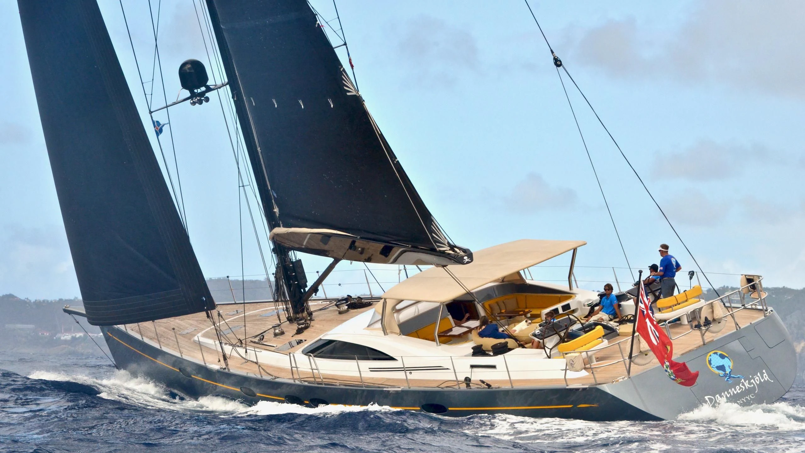 a sailboat on the water aboard DANNESKJOLD Yacht for Sale