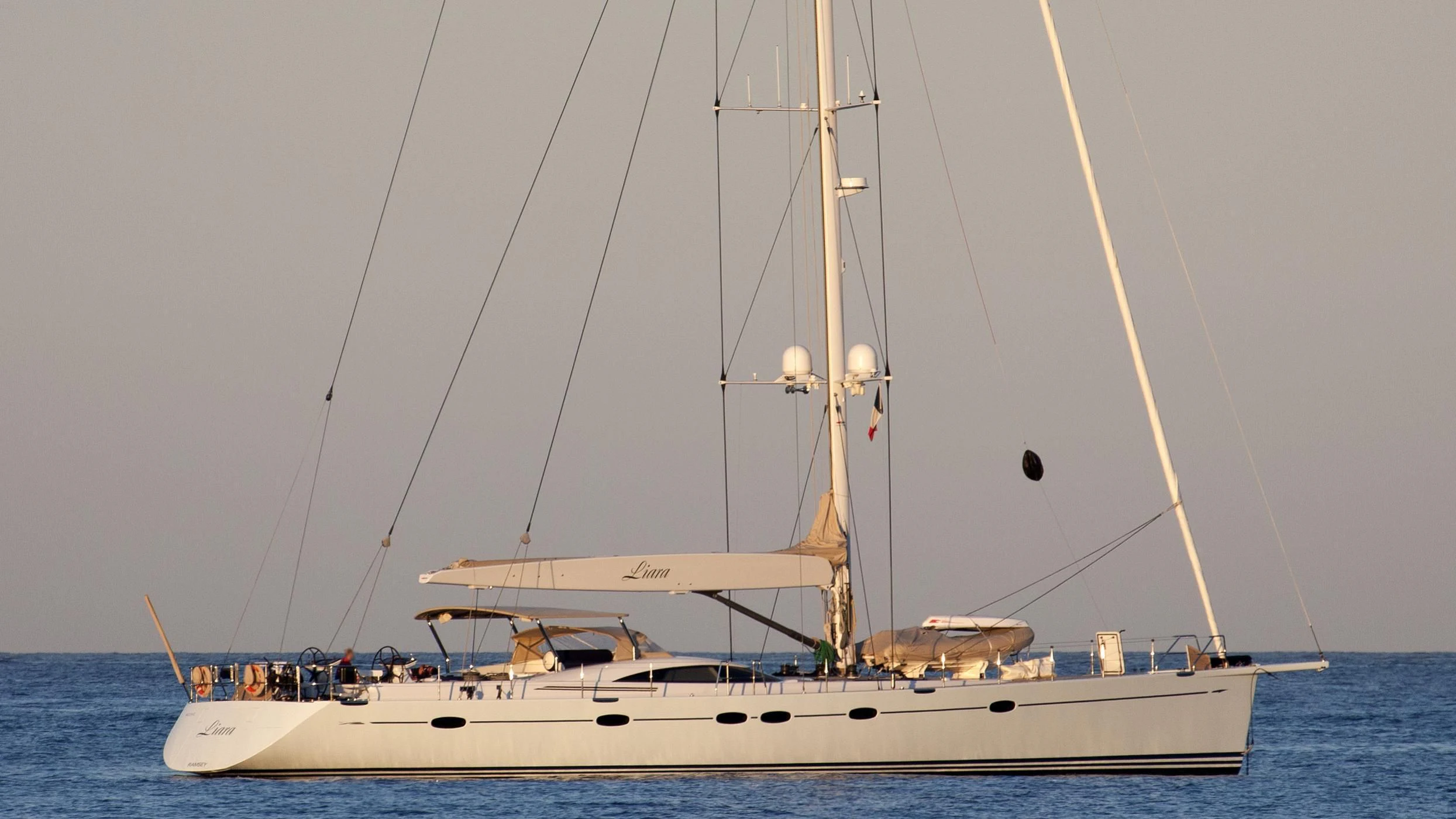 a boat sailing on the sea aboard DANNESKJOLD Yacht for Sale