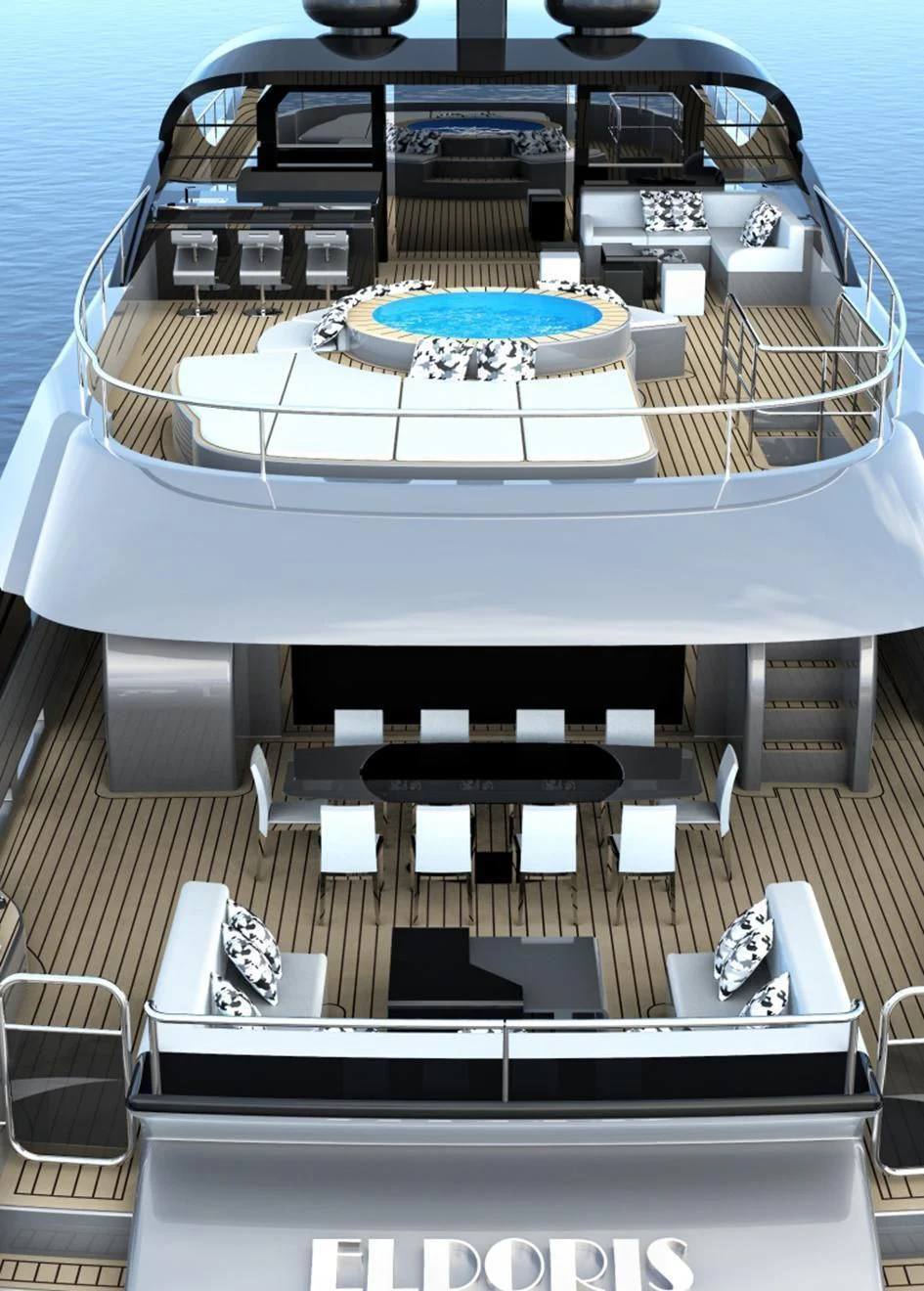 engineering drawing aboard NERTILA Yacht for Sale