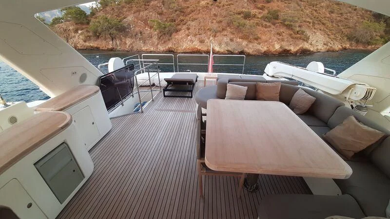a boat on the water aboard OKAMI Yacht for Sale