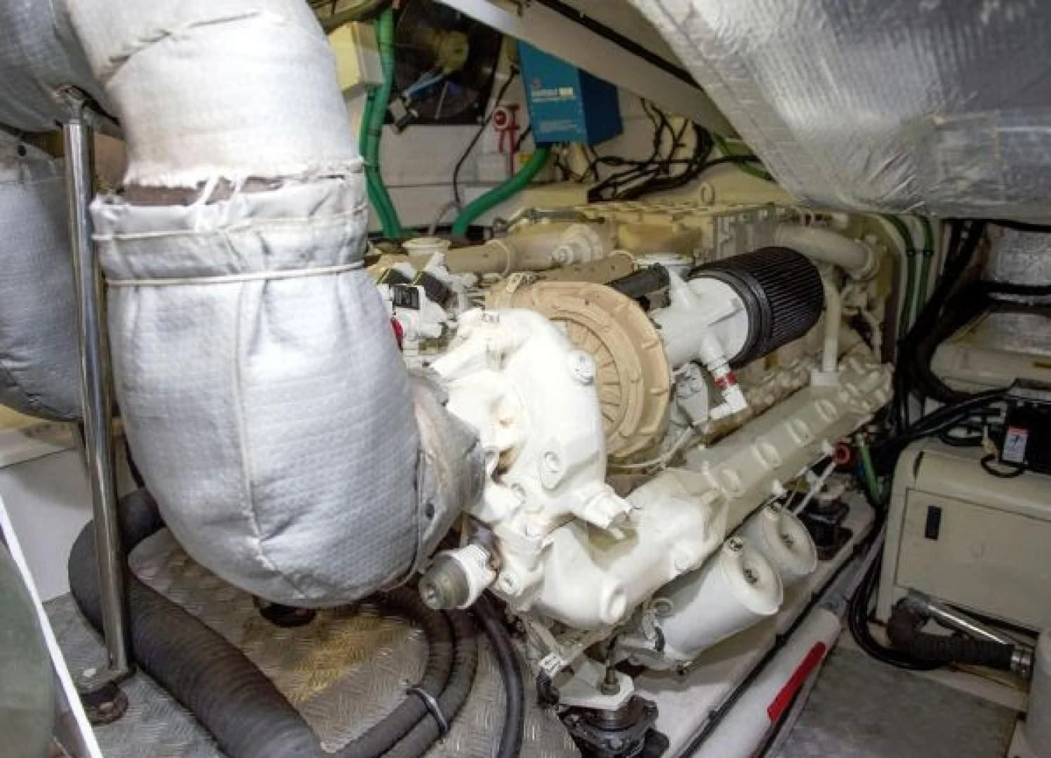 a white substance in a machine aboard SONSEEKER Yacht for Sale