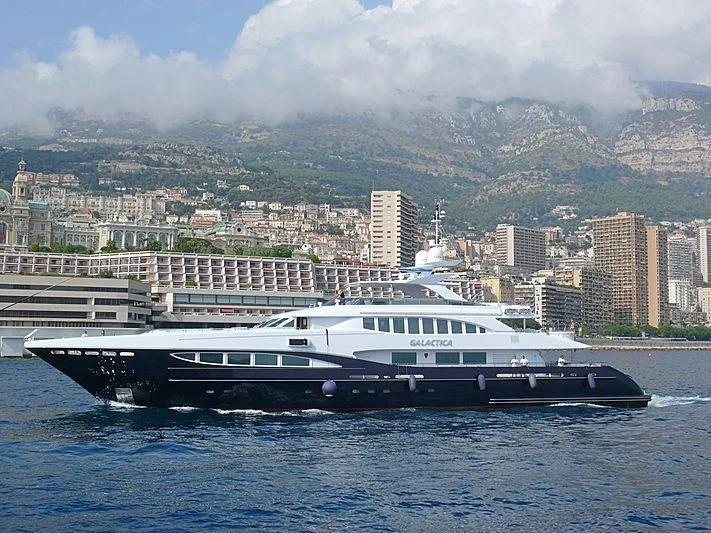 a boat on the water aboard RED SAPPHIRE Yacht for Sale