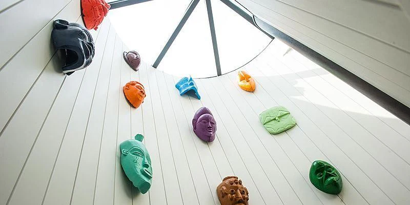 a group of colorful objects on a white surface aboard MENORCA Yacht for Sale